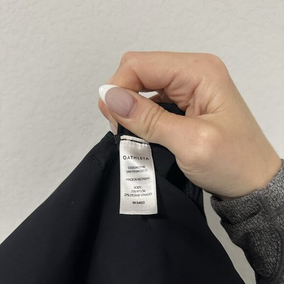 Athleta Black Pants High Waist Womens Size 10 Zip Pant Leg Water Wicking - Picture 9 of 9